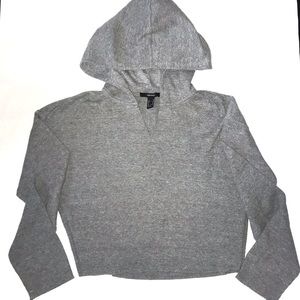 Gray Crop hoodie